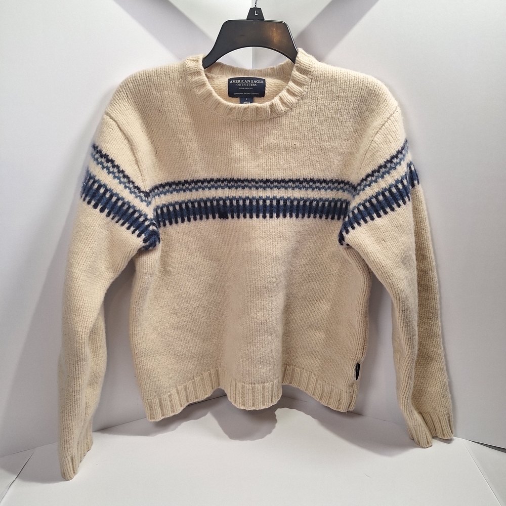 American Eagle Outfitters Cream Knit Sweater